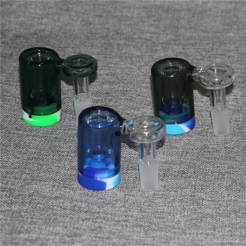 Hookahs Glass Reclaim Ash Catcher Adapter with 5ml Silicone Containers Male Female 14mm Ash catchers for Water Bongs Dab Rigs