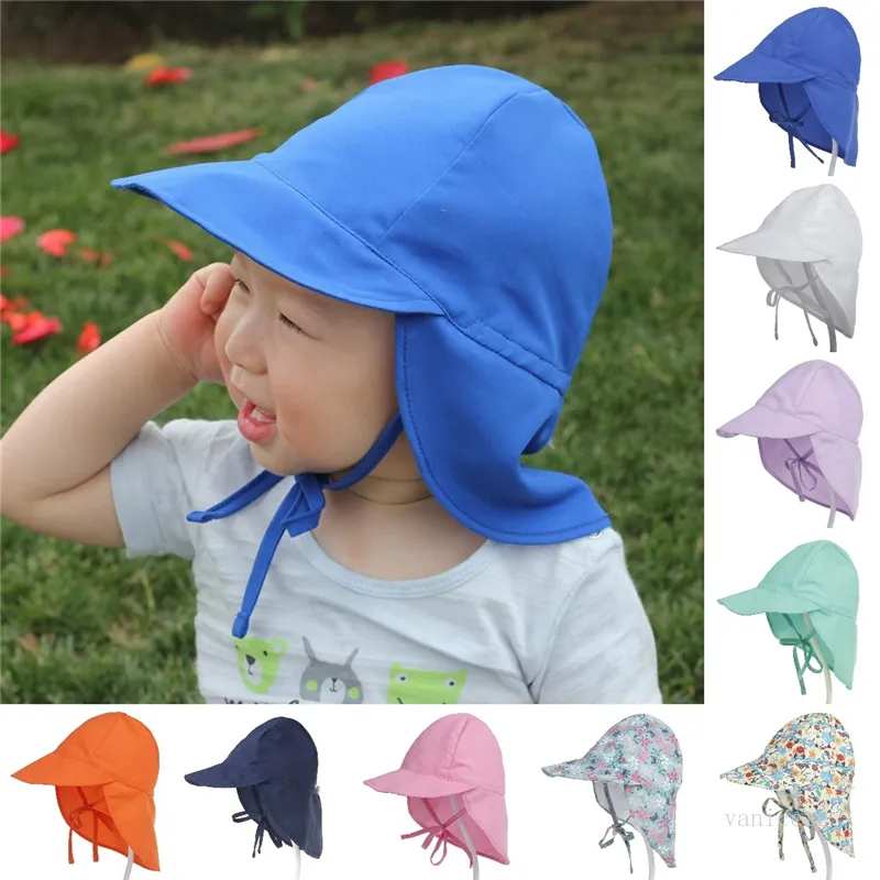 Chapeaux de fête été extérieur maille respirante bébé chapeau de soleil casquettes pour enfants belle casquette d'ombrage 13 couleurs T500886