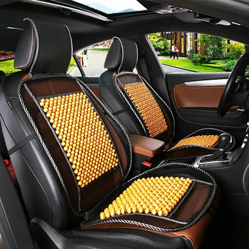 Universal Massage Wood Beads Car Seat Cover Cooling Cushion Mesh Mat Season Wooden Cool Pad Covers