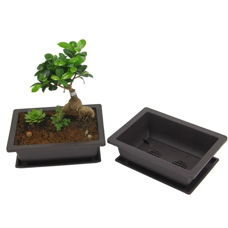 1 stks tuinbenodigdheden retro plant pot plastic vetplanten bloempot balkon decoraties bonsai kwekerij potten Maceteros decorativos 623 v2