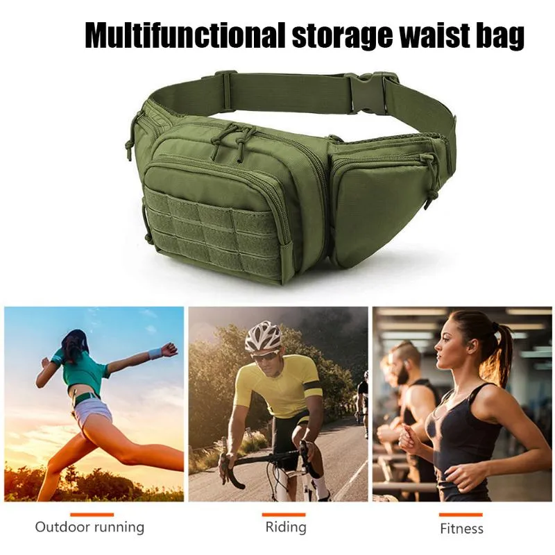 Outdoor Bags Waterproof Men Waist Bag Tactical Multifunctional Storage Sports Camping Hiking Hunting Fishing Oxford Cloth