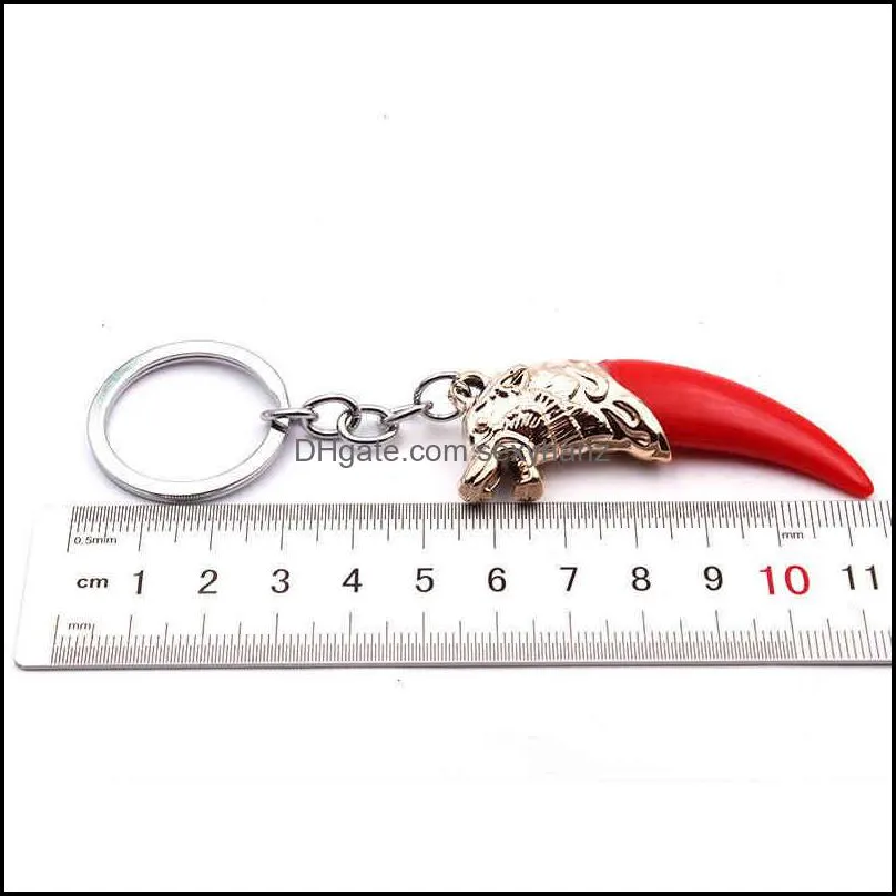 Keychains Wolf Tooth Pendant Jewelry Accessories Eryuan Store