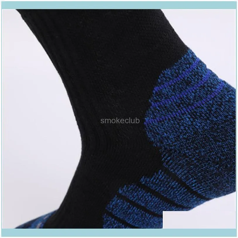 Pair Stripe Sports Sock Warm Thermal Outdoor Cycling Running Camping Cotton Breathable Socks Autumn Winter Unisex
