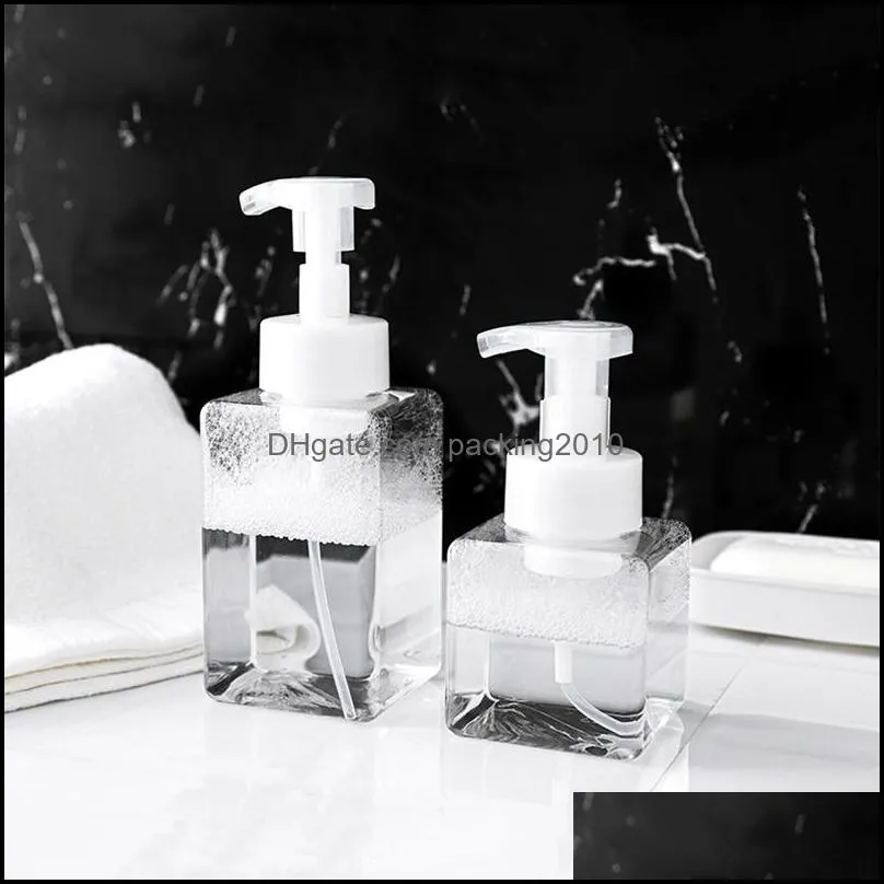 400Ml Clear Liquid Soap Foam Bottle Shower Gel Foam Pump Bottle Cleansing Gel Pump Bottle, 3 Pcs/Set