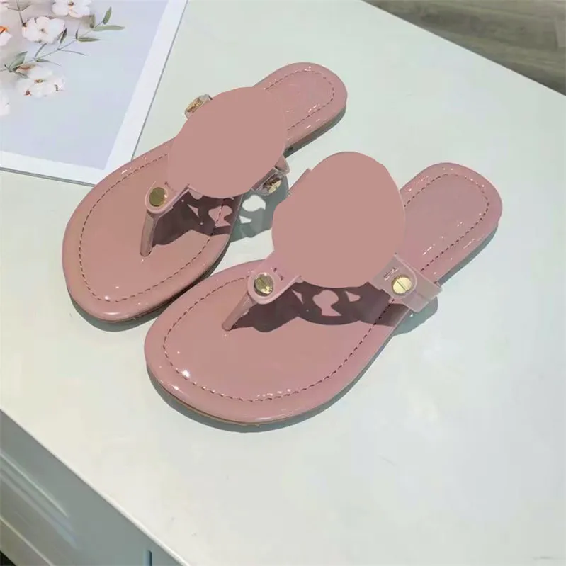 Holiday Women Sandals Lady Flat Flip Flops Summer Oudoor Beach Leather Slides Platform Shoes With Box And Dust Bag