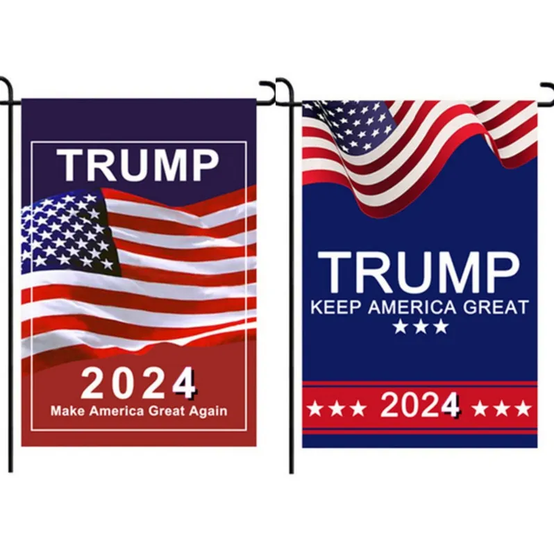 DHL Trump 2024 Flag Maga Kag Republicano EUA Bandeiras Anti Biden Never Biden Presidente Donald Funny Garden Campanha Banner EEE4399