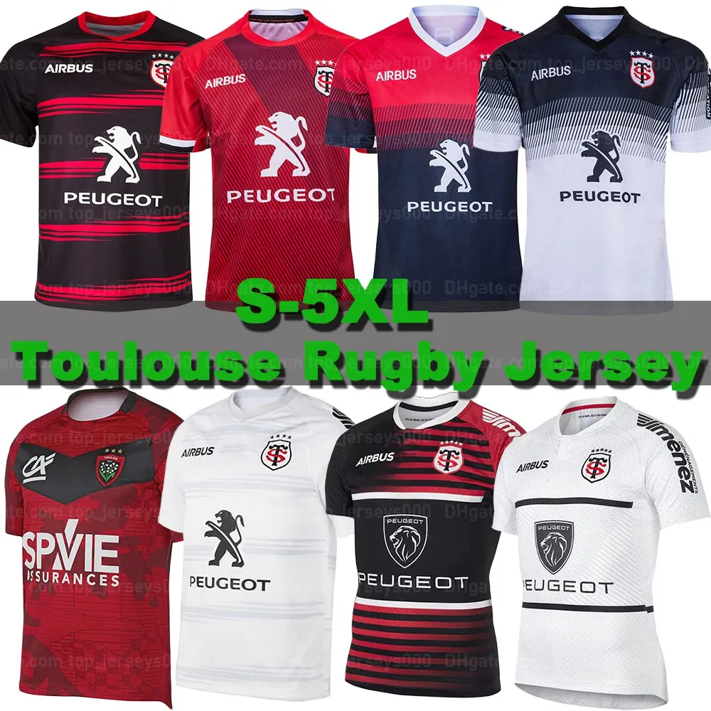 21/22 Toulouse Munster City Jersey de rugby 2021 2022 Nouvelle maison Away Stade Toulousain League Jerseys Chemise Chemise Loisirs Sports Sports Taille pour hommes S-5XL