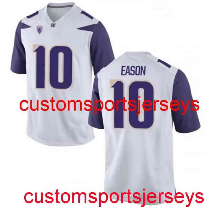 Stitched Men's Women Youth Jacob Eason Jersey #10 Washington Huskies NCAA White 20/21 Custom any name number XS-5XL 6XL