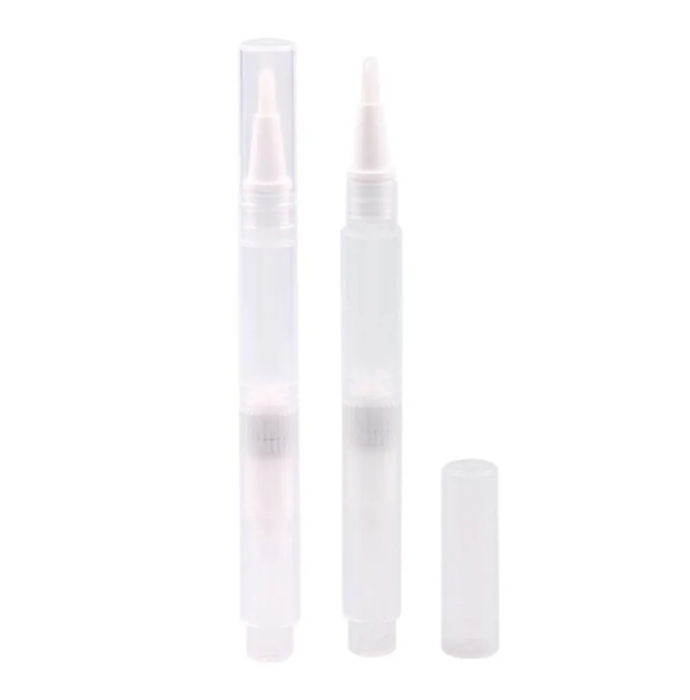 3 ml pennor tom nagelolja penna med penselspets, kosmetisk läppglansbehållare Applicators eyelash tillväxt flytande rör