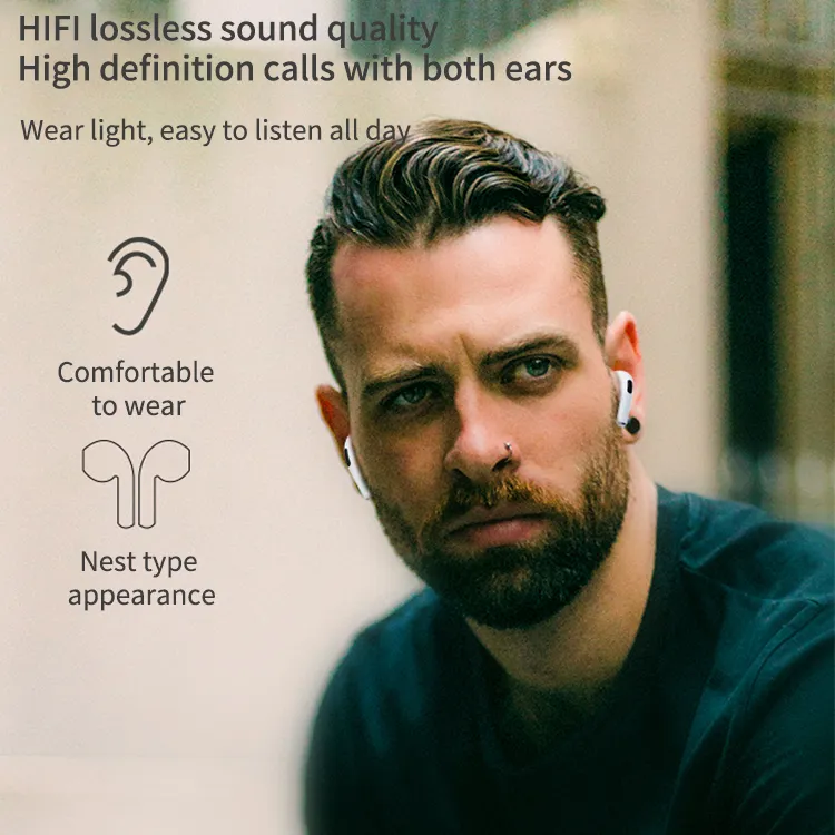 P63 wireless bluetooth earphones headset TWS5.1 stereo binaural mini sports game listening to music supports 4-5 hours uninterrupted calls and wide compatibility