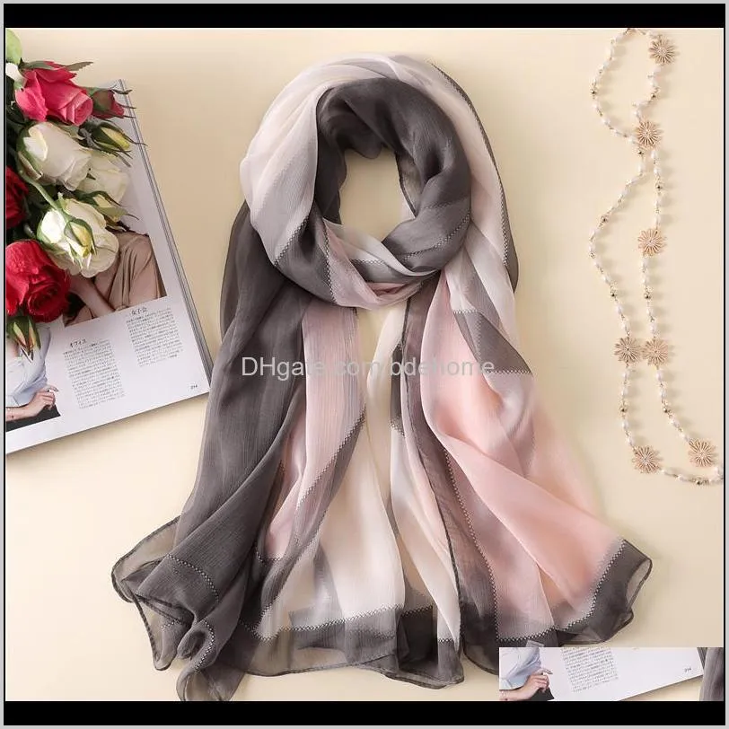 2018 new spring summer women scarf fashion silk scarves big size shawls and wraps lady pashmina bandana