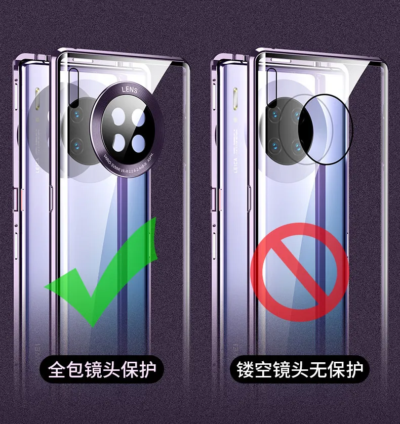 Huawei Mate 30 Pro Cases Huawei Mate 30 전체 덮개를위한 화웨이 메이트 30 전체 커버 강화 유리 화면 보호기 렌즈 보호