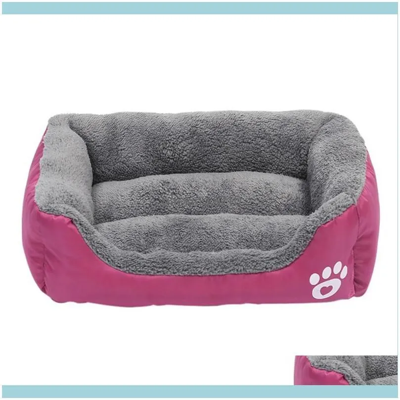 Dog Houses & Kennels Accessories Pet Bed Warming House Soft Material Nest Baskets Fall And Winter Warm Kennel For Cat Puppy Plus Size Drop