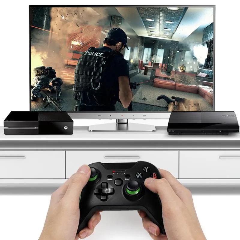 Bluetoothゲームパッドジョイスティック2.4G Xbox OneコンソールPC AndroidスマートフォンPS3 3ゲームコントローラーのためのワイヤレスコントローラージョイスティック