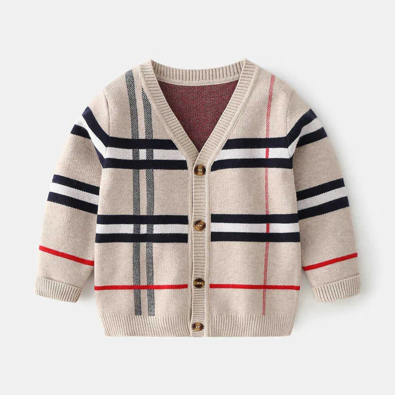 Cardigan pull mode garçons enfants manteau décontracté printemps bébé école tenues enfants pull vêtements pour bébés vêtements d'extérieur