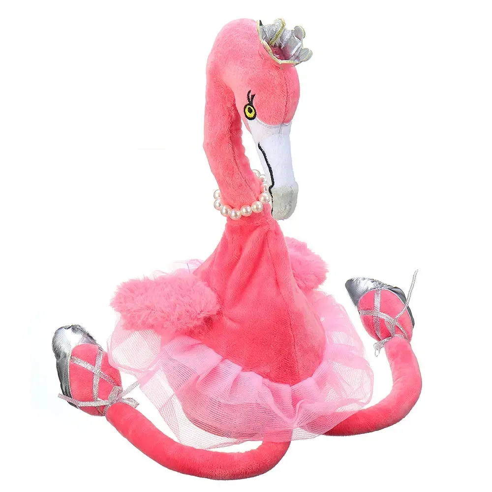 Flamingo chantant danse oiseau animal de compagnie 50cm 20inches cadeau de Noël peluche peluche jolie poupée