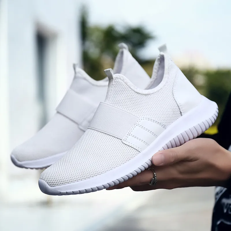Mens white sports trainers sale