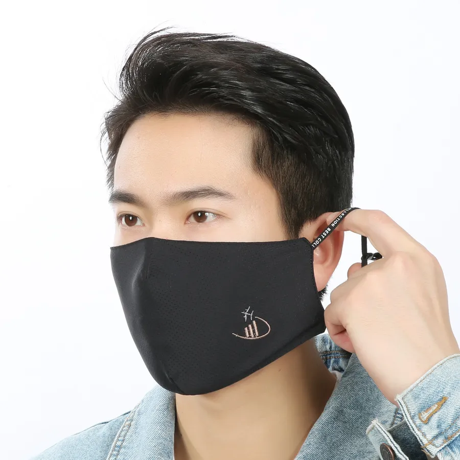 Men's Mask Quick Drying Korean Fashion Thin Style Breathable Washable Cool Easy Breathing Personalized Outdoor OJXT720