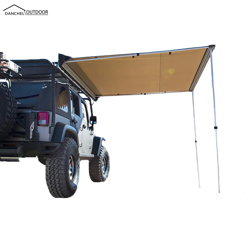 ダンチェル側オーニングルーフトップオーニング車4WD防水サイドカーテントサンシェルター