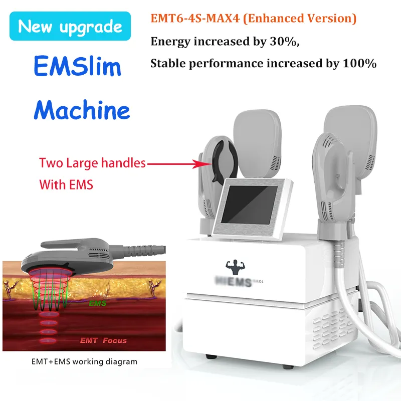 최신 업그레이드 전자기 근육 자극 기계 EMT 고강도 Emslim 근육 건물 슬리밍 장비