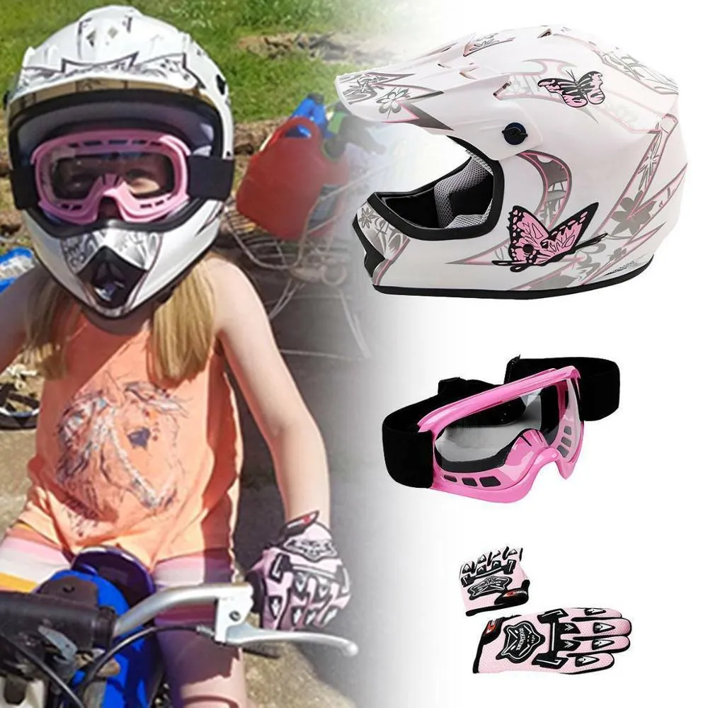 Lunettes Rose Moto cross Enfant