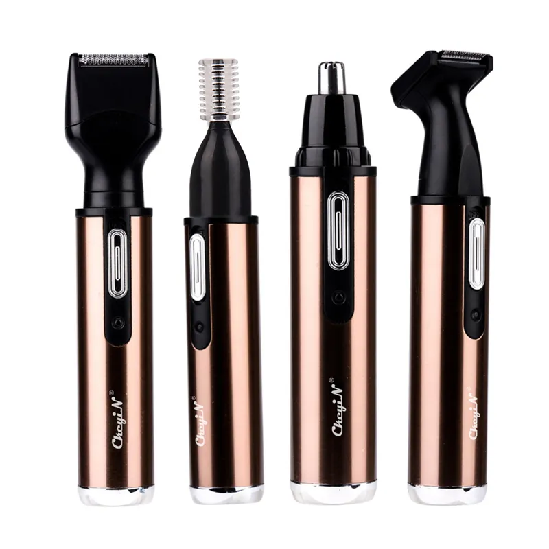 Tondeuse électrique Portable, rasoir Rechargeable pour barbe, sourcils, favoris, Machine de découpe du nez, des oreilles et des cheveux, ensemble 0