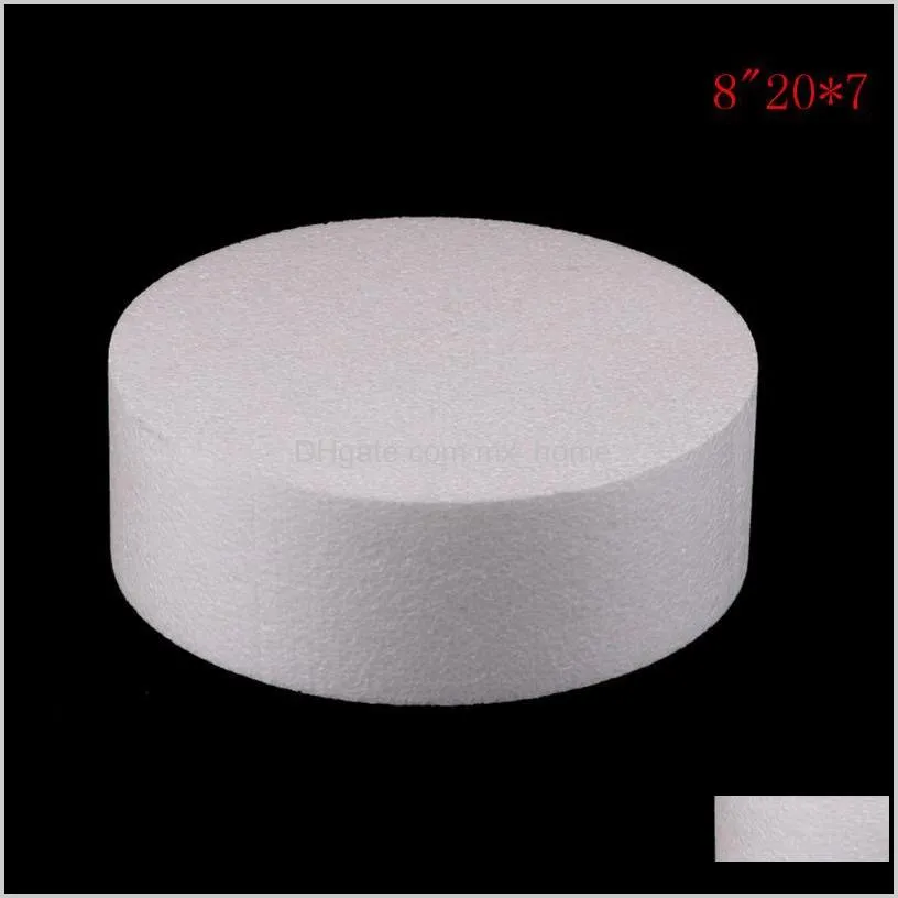 patrice model round styrofoam foam cake dummy sugarcraft flower decor 10/15/20/25cm inch