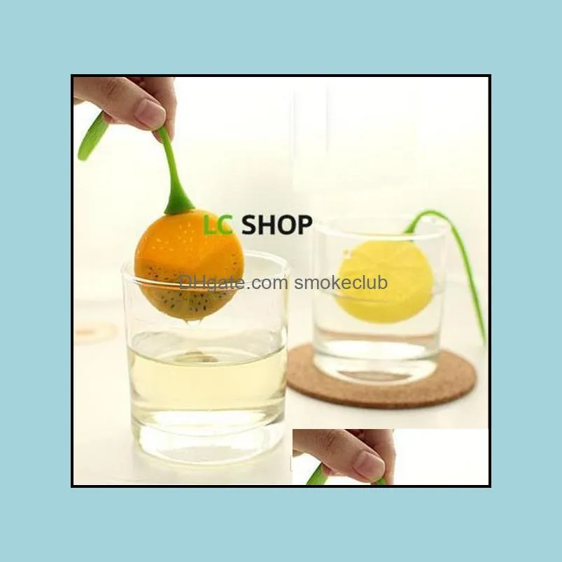 Food-grade Lemon shape Tea Strainer Silicone Teabag Tea Leaf Strainer Infuser Teapot Teacup Filter Bag Filter Tools