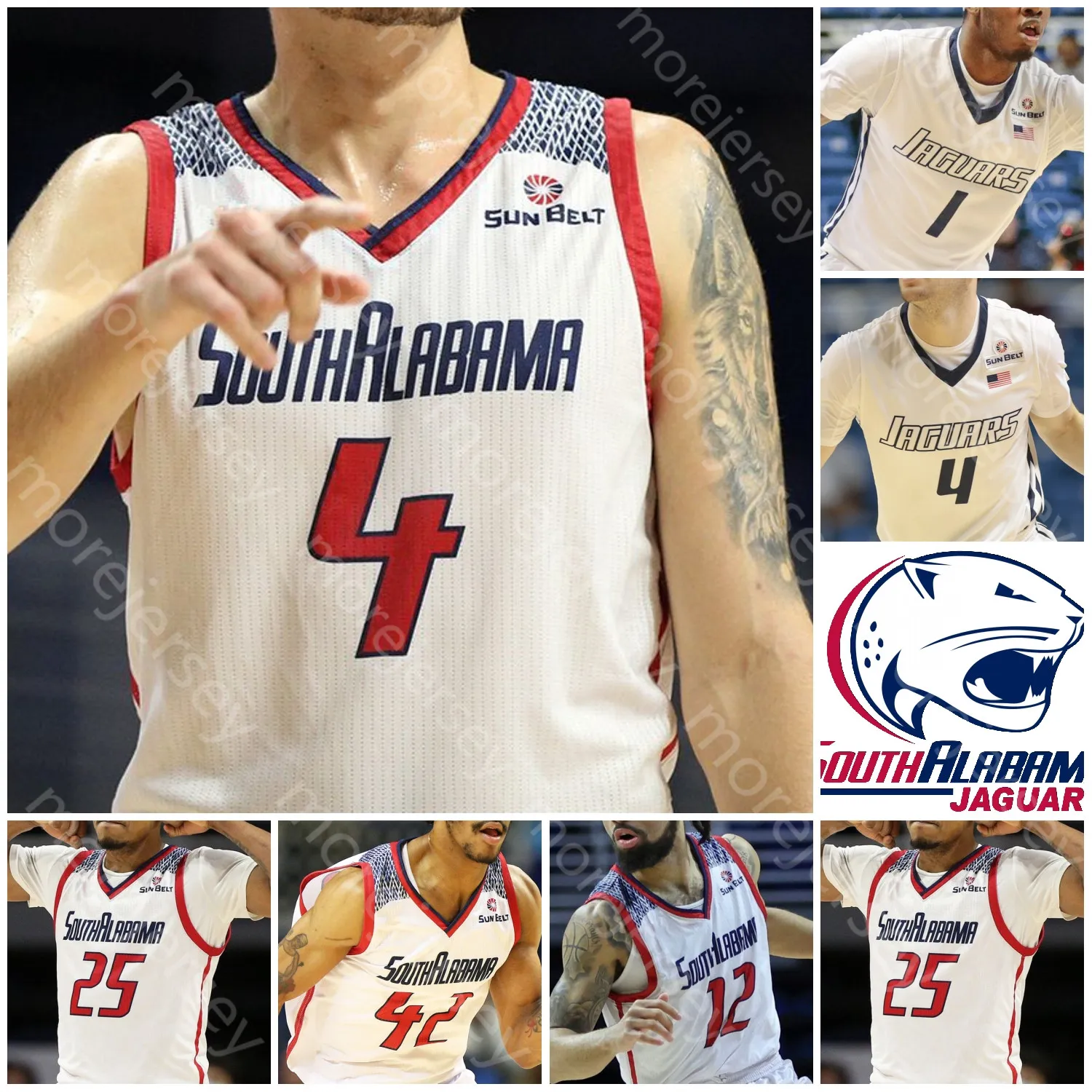 South Alabama Jaguars NCAA Basketball Jersey Authentic College Team
