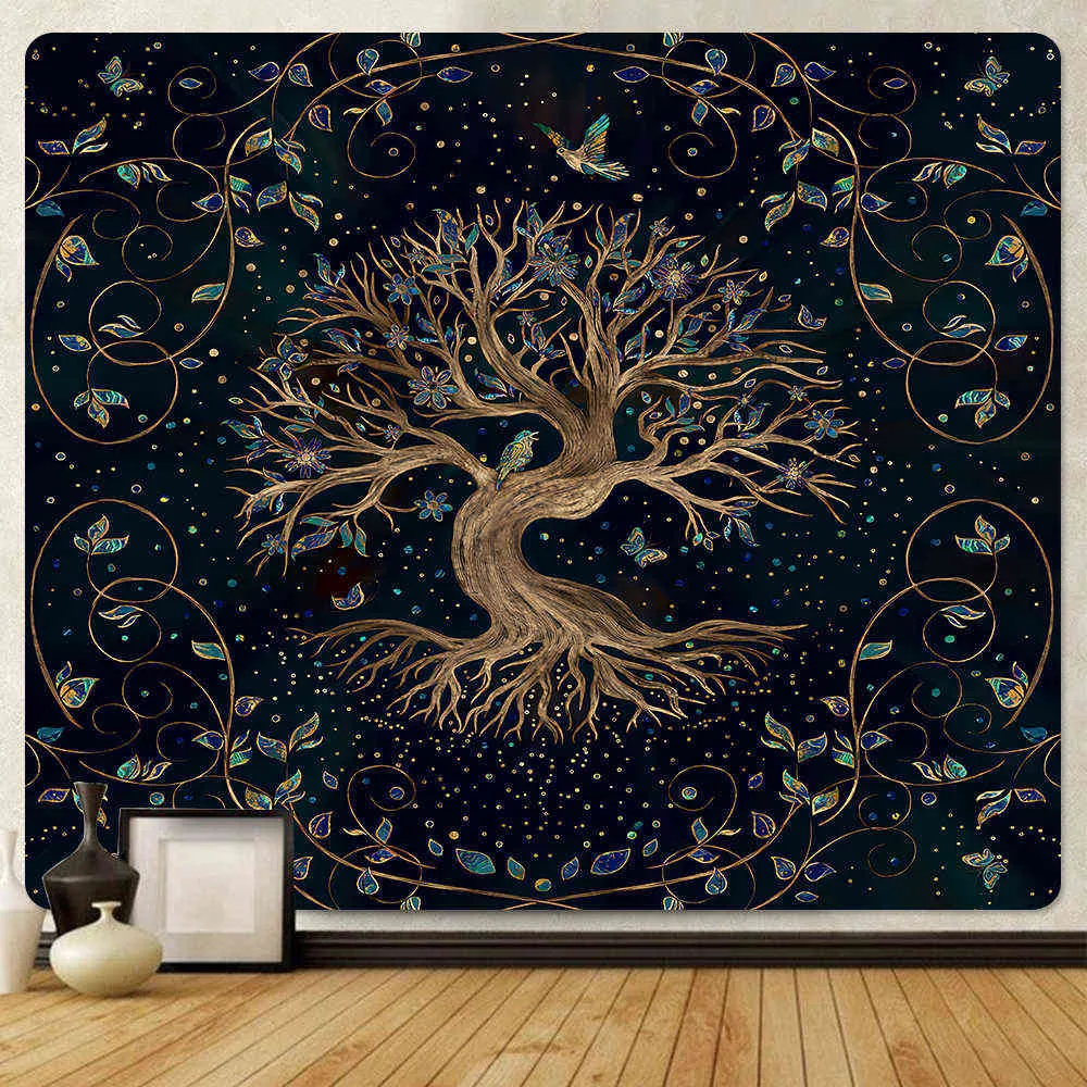 Bohemian Tree Of Life Tapestry: Grand Décor Mural, Couverture De Canapé ...