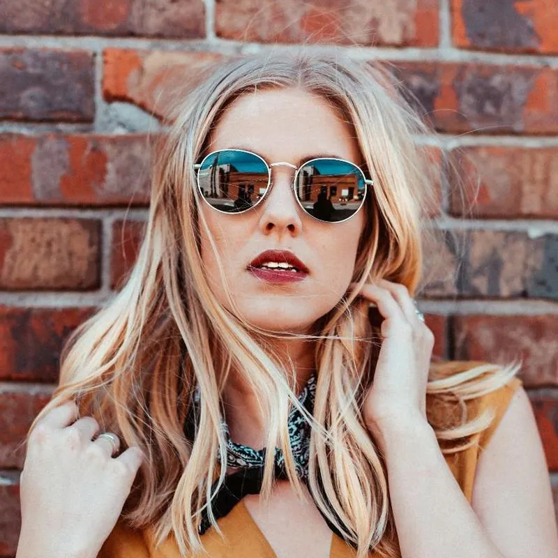 Metal frame sunglasses womens sale