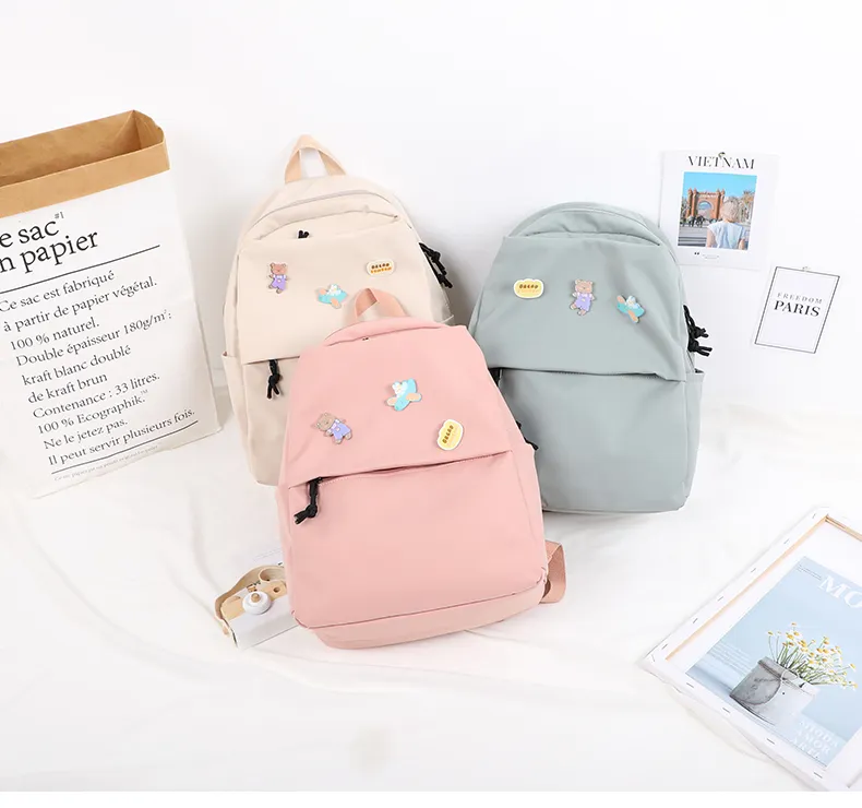 SenkeyStyle School Bags For Teenager Girls Backpack Student Collage Backpacking Kawaii Cream Color Women Backpacks From Ulikebags 27.32 DHgate.Com