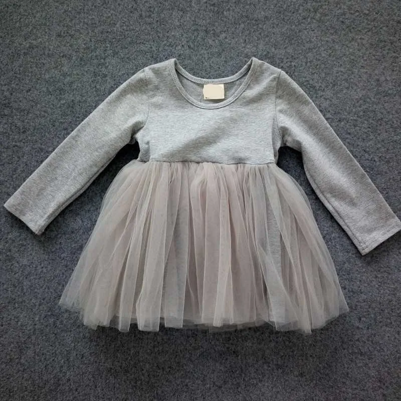 Baby girls dresses for party and wedding princess dress long Sleeve with Voile keep warm Tutu Dance Dress 9 Months-3Years (11)