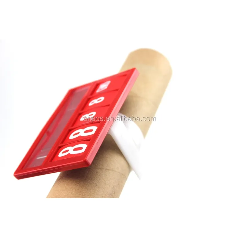 PName Card Card Price Sign Display Rack Label Card Holder Frame Reel Clip Replaceable Number Unit Tag in Supermarket
