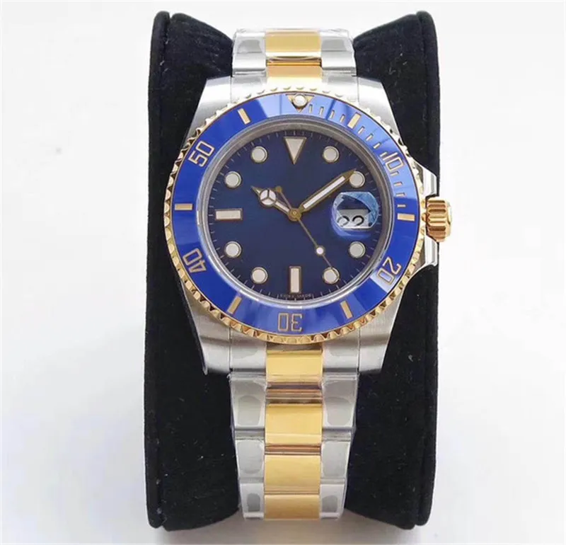 Cerâmica Bezel Mens Assista Alta Qualidade Automático Relógios Mecânicos Azul Discagem 40mm Montre de Luxe