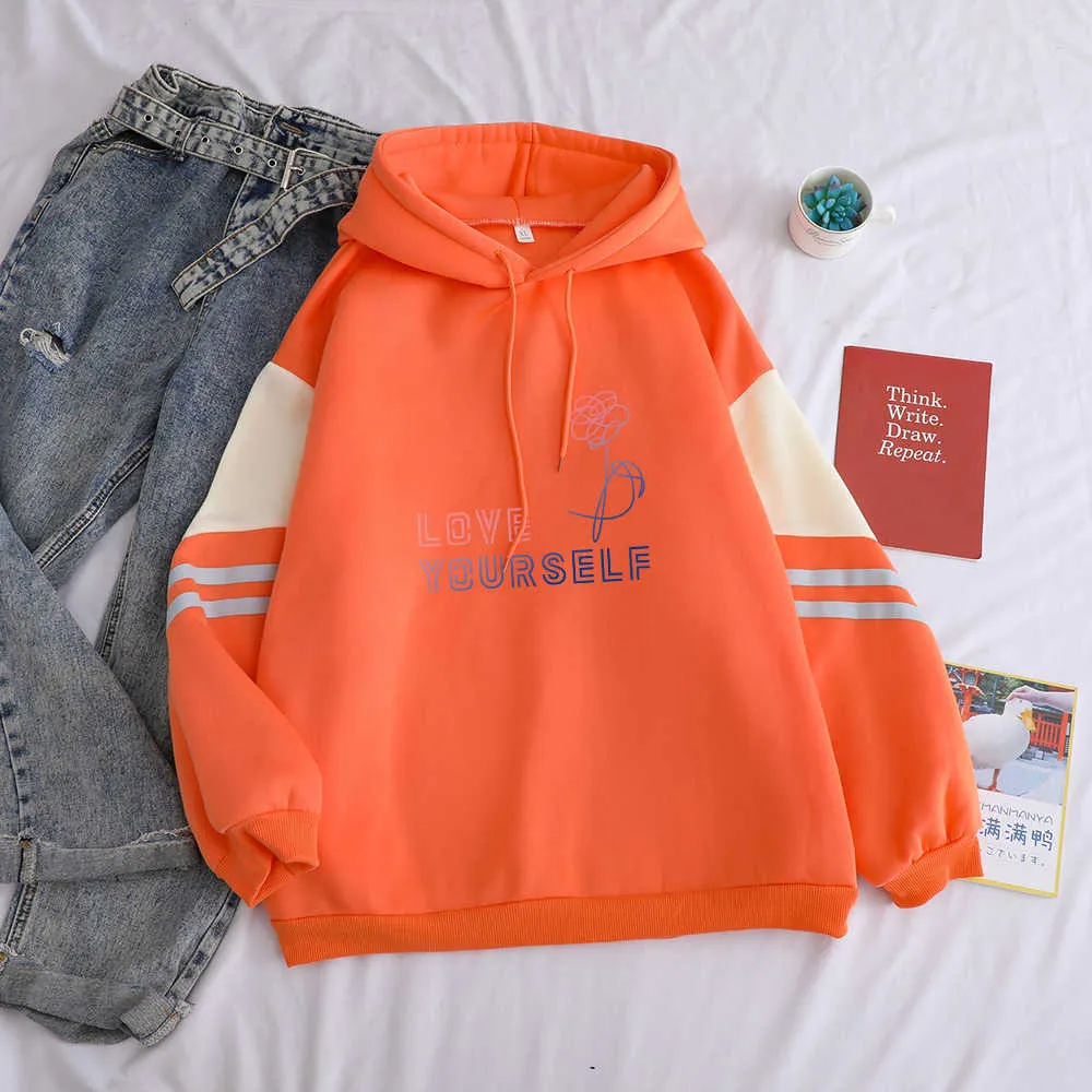 Letter Printing Patchwork Hit Color Hoodies Letter Printing Patchwork Hit Color Hoodies