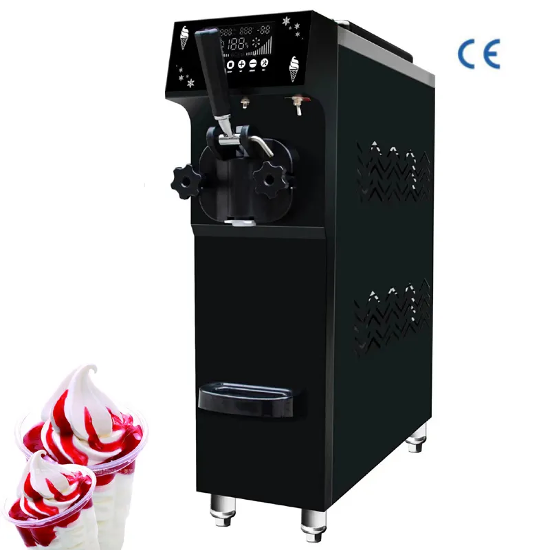 Mjuk servera glassmaskin med LCD-panel Desktop Dessert Vending 900W