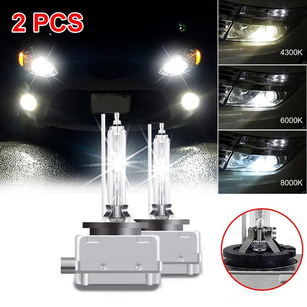 2PCS 35W D1S Car Headlight Bulb Kit 66140 66144 85410 85415 Waterproof IP68 HID XENON Headlights Bulbs 4300K 6000K 8000K Set