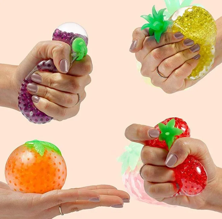 Fournitures Fournitures Fruit Gelée Eau Squishy Cool Fush Funny Thing Toys Fidget Anti Stress Reliever Fun pour adulty Kids Novelty Cadeaux SN2804