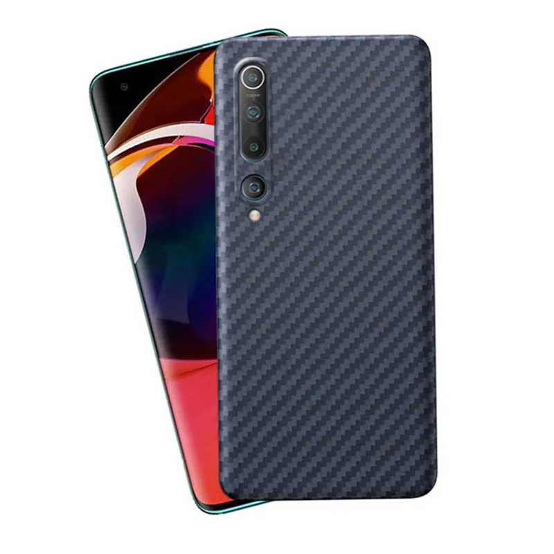 Custodie per cellulari ultrasottili in pura fibra di carbonio Shell per Xiaomi Mi 10 Pro Copertura completa antiurto anti-caduta