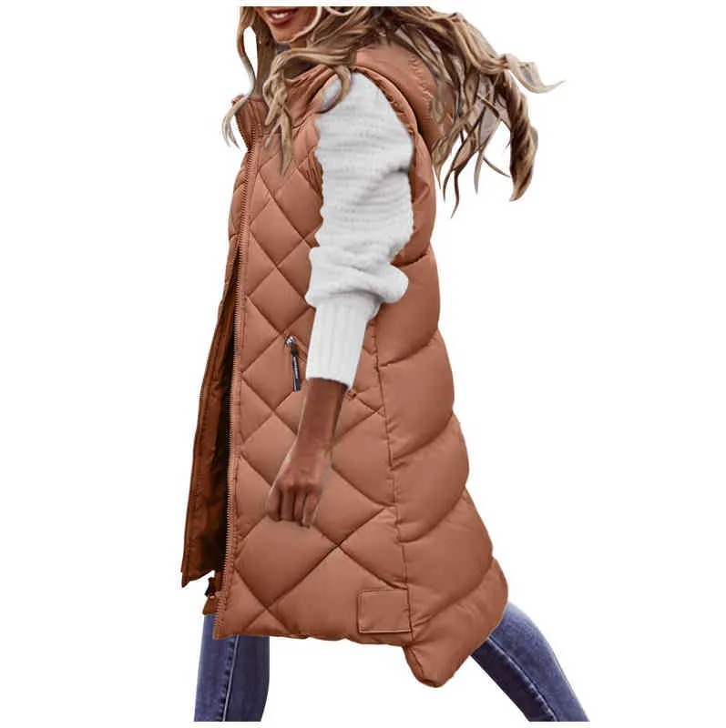 Long sleeveless padded best sale gilet