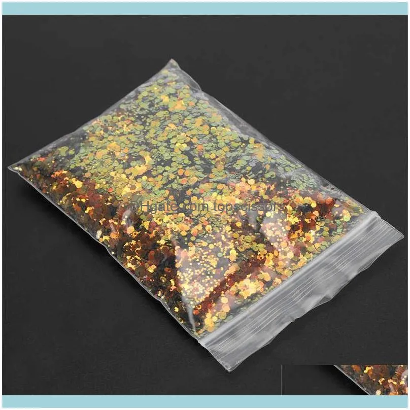 Nail Glitter 50g Hexagonal Shape Sequins DIY Craft Face Body Art Decoration Accessory Rub For Nails