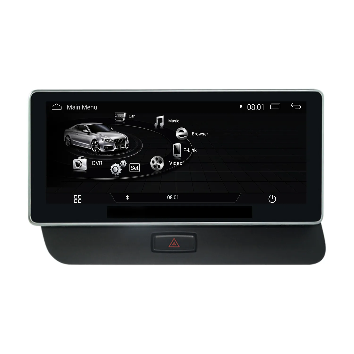 10.25 tums bil DVD-radio Audio Multimedia Player för AUDI Q5 2009-2015 GPS-navigationssystem HD-skärm Stereo Android Video