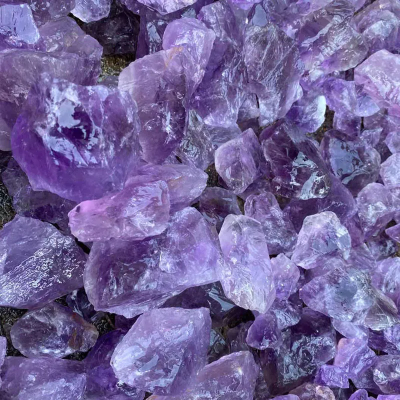 Irregular Natural Purple Crystal Stone Gemstones For Pendant Necklaces Jewelry Making Accessories Home Garden Hotel Decor