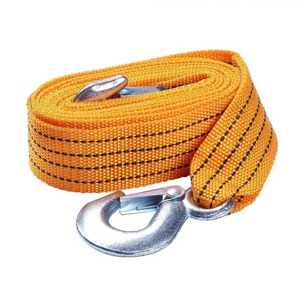 3 Metre Heavy Duty Tow Strap With Hooks For Cars And Trucks