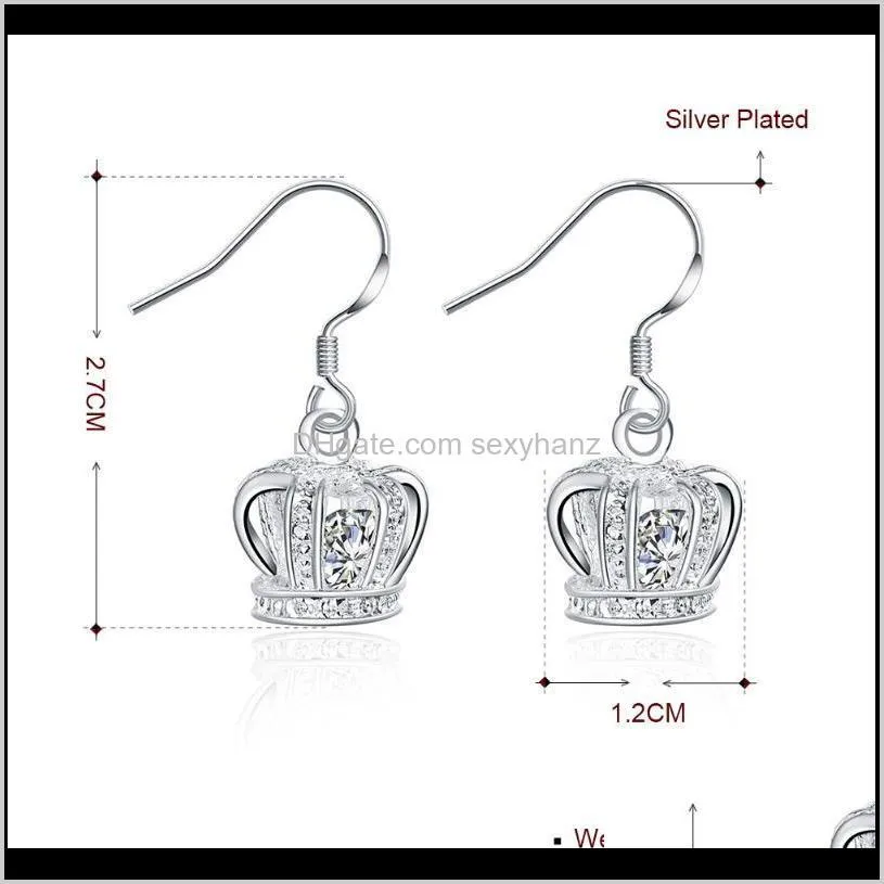 korean fashion piercing silver 925 hoop stud dangle hanging earrings for women teens 2021 trend jewelry ear cuffs crown & chandelier