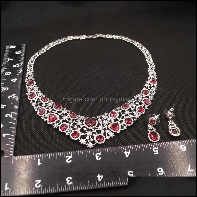 Earrings & Necklace Selling Jewelry Set Ladies Banquet Gift Luxury HG2101120