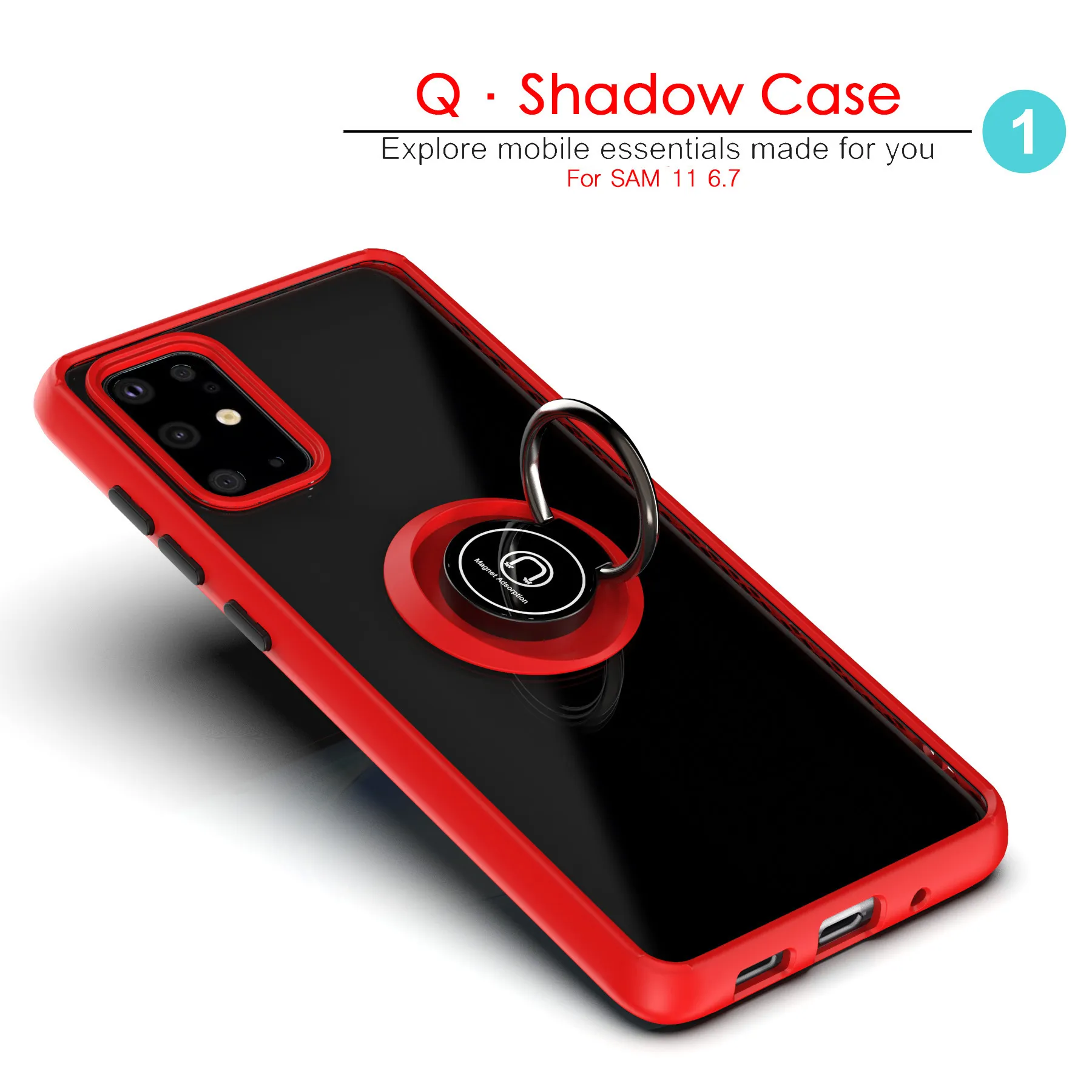 Para Xiaomi 12 Lite Q Shadow 1 Series TPU + PC Funda para teléfono con  soporte
