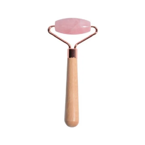 Twarz Jade Massager Roller Urządzenia różowe kryształowy pojedynczy drewniana prętowa pręt Spot 10pcs Dużo nowe kobiety wygodne zdrowie ciała relaks