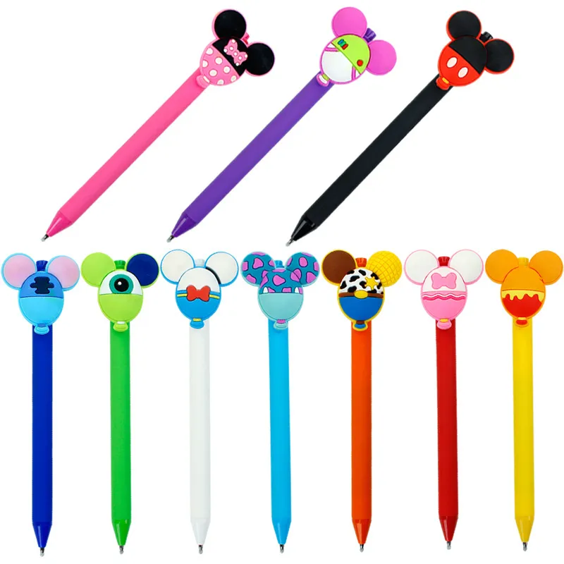 Kawaii Cartoon Ballpoint Pen Student Signature Creative Stationery Office School Supplies Black Gel ink Pens 9 Style